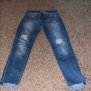cropped ankle jeans